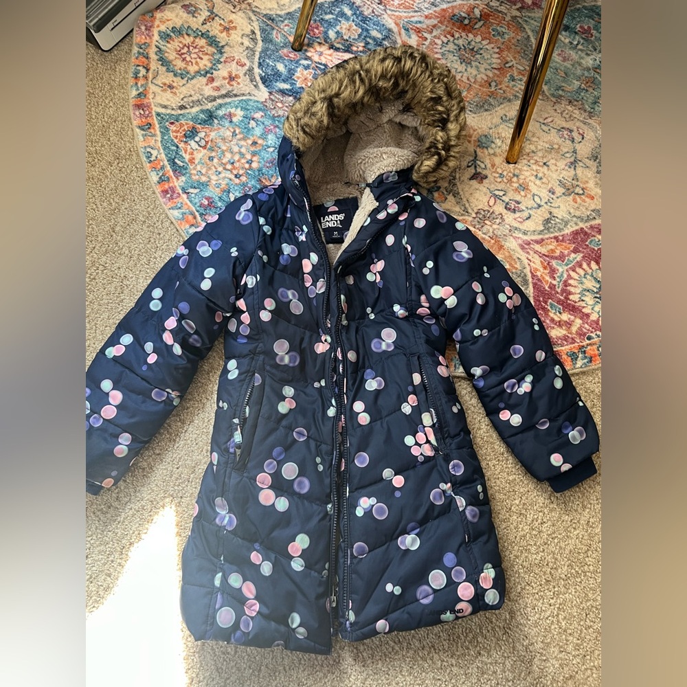 Girls Lands End Winter Coat.  Very Warm